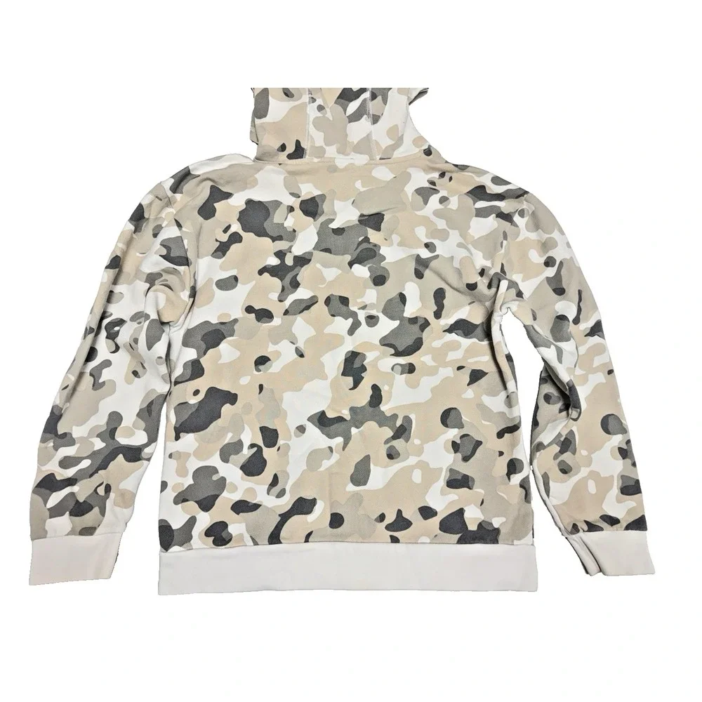 Adidas Boys Outfit Hoodie & Sweatpants Camo 10/12  Large Tan White Big Logo
